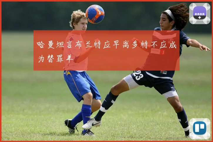 哈曼坦言布兰特应早离多特不应成为替罪羊